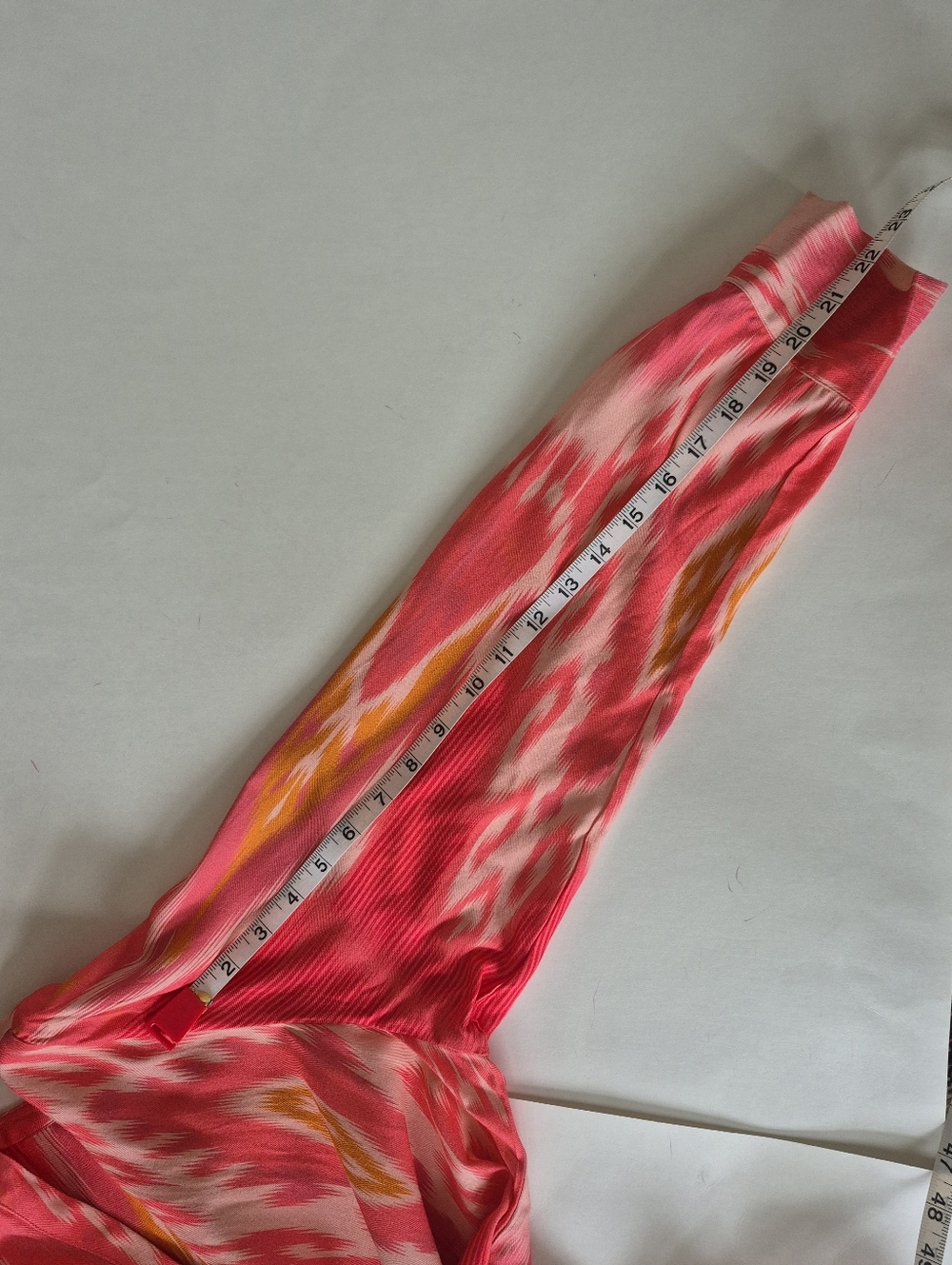 Figue Dress Margaux Salome Ikat Sunset Coral Tassel Kaftan Size L - Picture 16 of 16